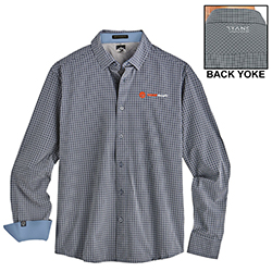 TS MEN'S DRESS SHIRT - MICROPLAID